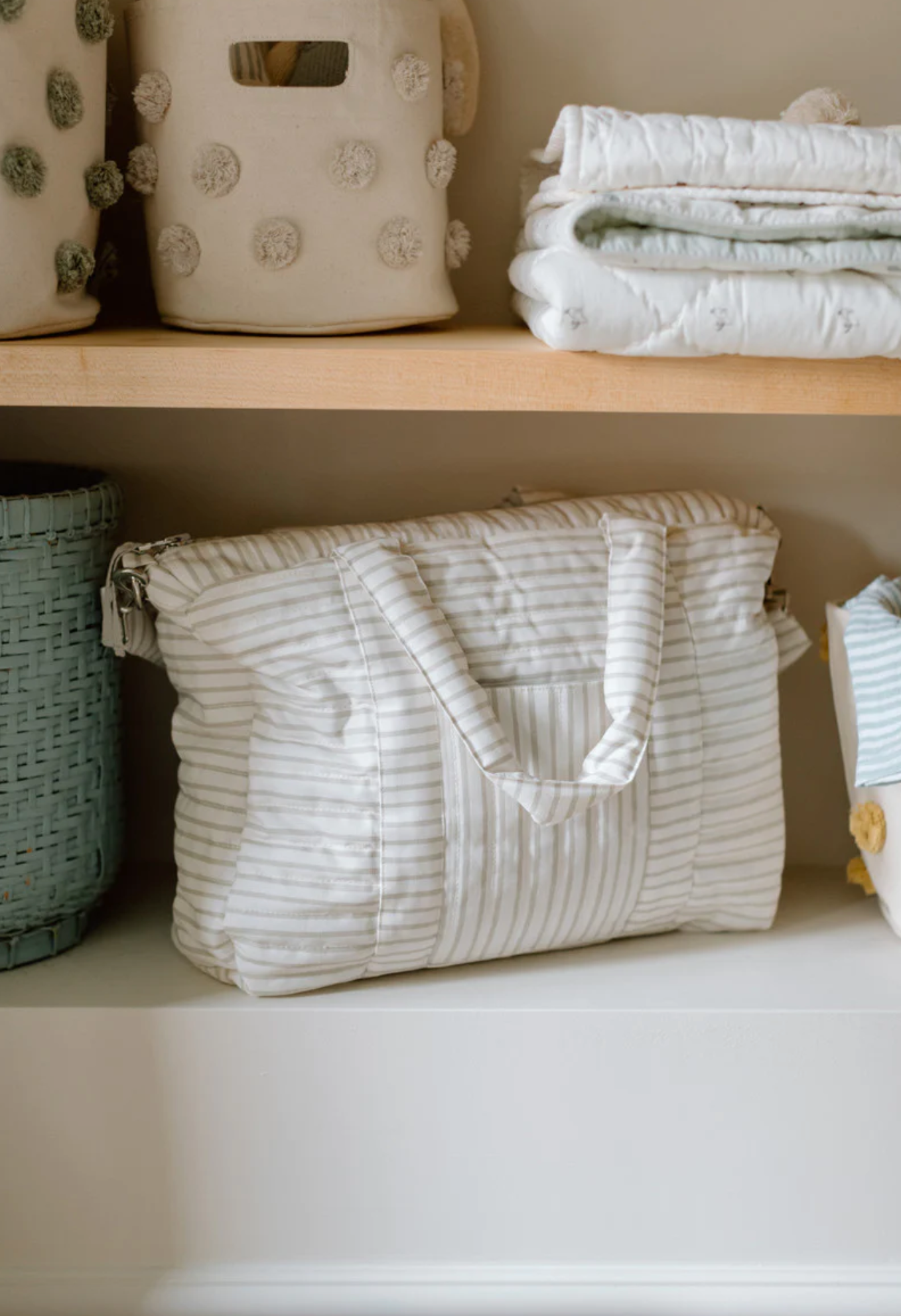 Pebbles Stripe Diaper Bag - The Cross Decor & Design