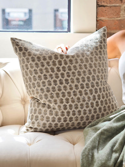 Tulsi White Pillow | 22x22 - The Cross Decor & Design