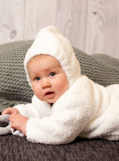 White Chenille Hoodie