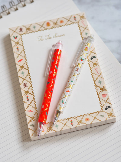 Holiday Argyle Gel Pen Set of 2