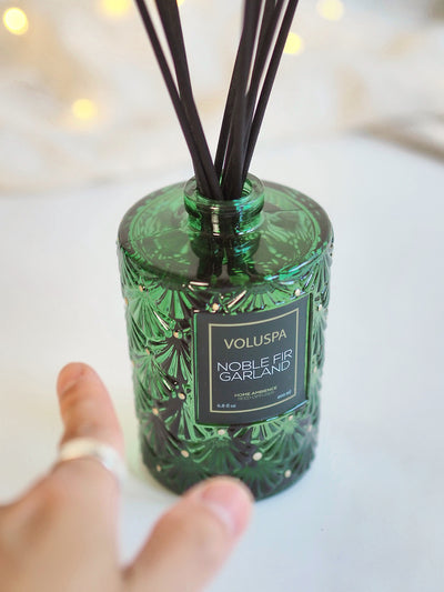 Noble Fir Garland Reed Diffuser - The Cross Decor & Design