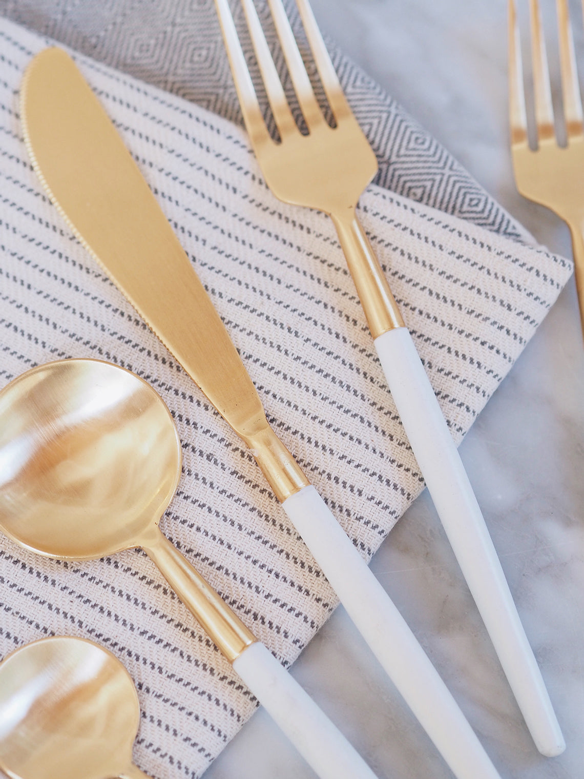 Clara Gold Cutlery - The Cross Decor & Design