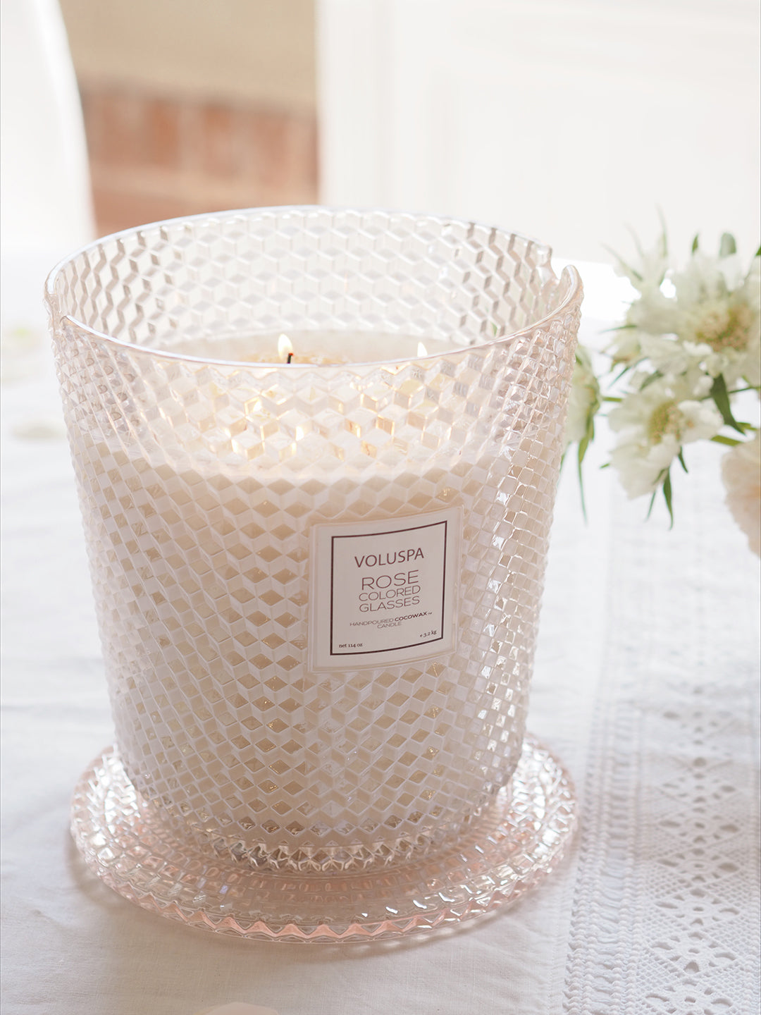 Rose Otto 5 Wick Hearth Candle - The Cross Decor & Design