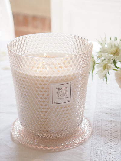 Rose Otto 5 Wick Hearth Candle - The Cross Decor & Design