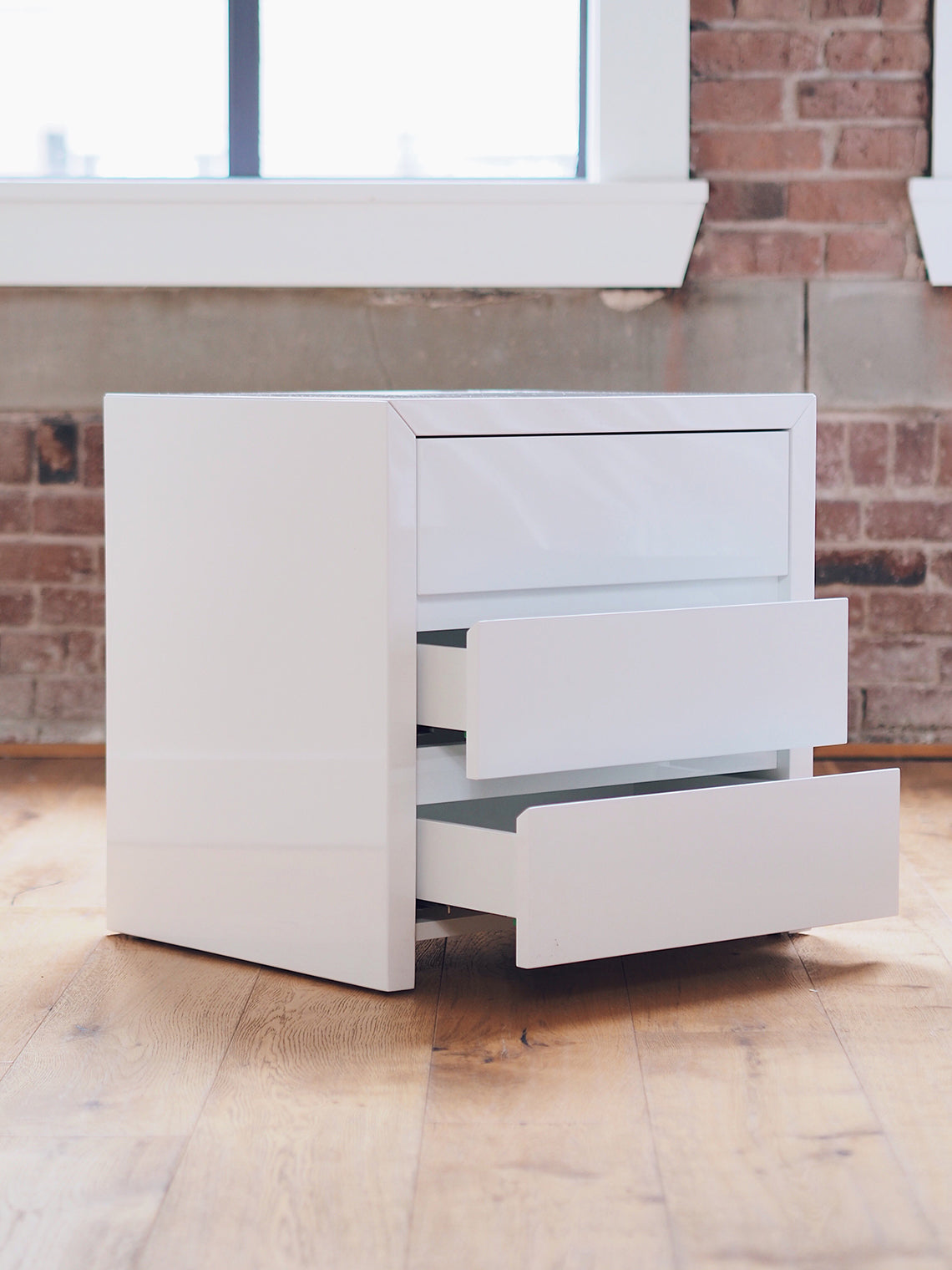Posy White 3 Drawer Nightstand - The Cross Decor & Design