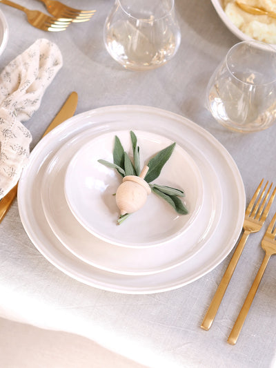 Milla Dishware | White - The Cross Decor & Design