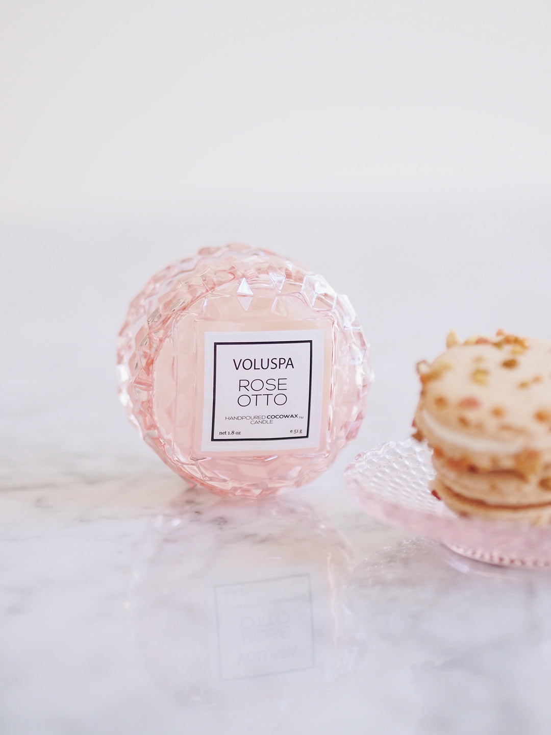 Rose Otto Macaron Candle - The Cross Decor & Design