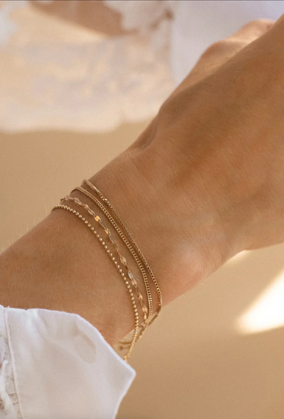 Curb Chain Bracelet | 14K Gold - The Cross Decor & Design