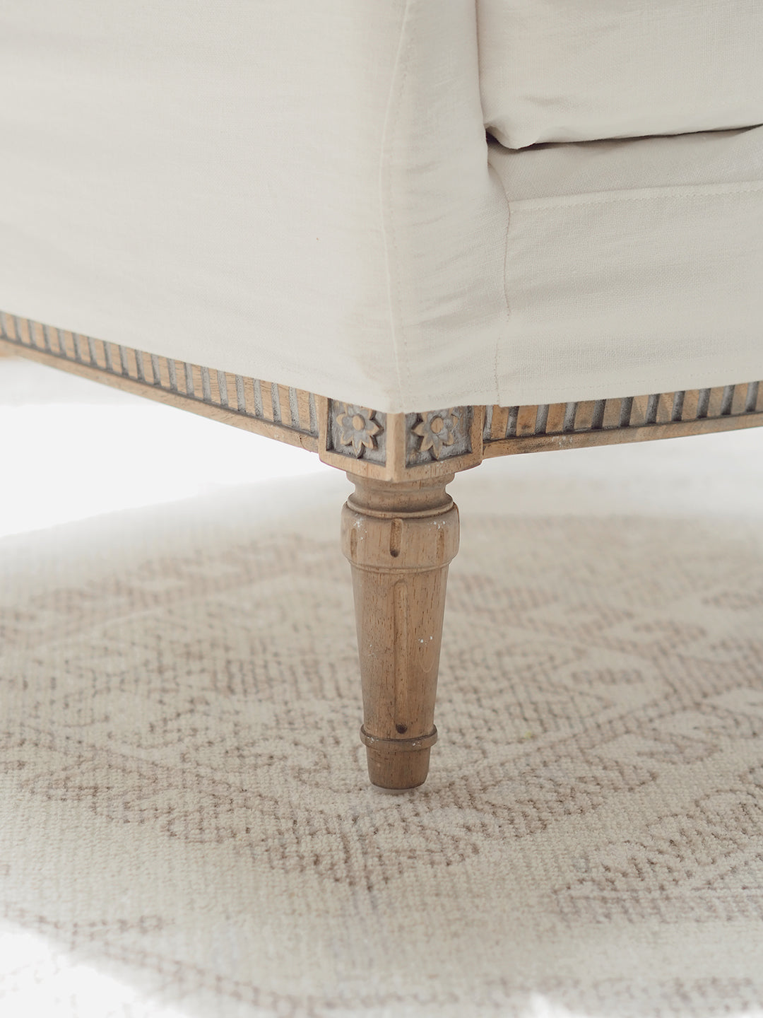 Louis Cannes Bergere Whispy White Chair - The Cross Decor & Design