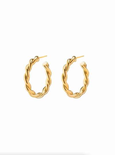 Twist Hoops | Gold - The Cross Decor & Design