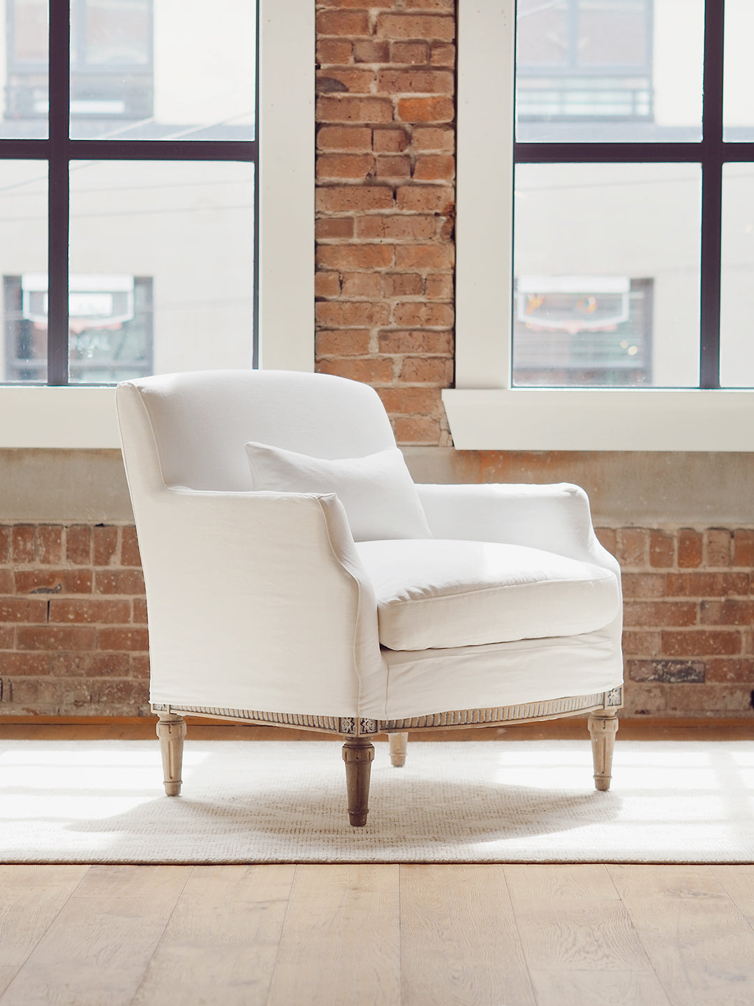 Louis Cannes Bergere Whispy White Chair - The Cross Decor & Design