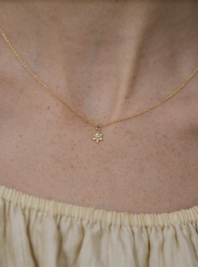 Star of David Necklace | 14K Gold - The Cross Decor & Design