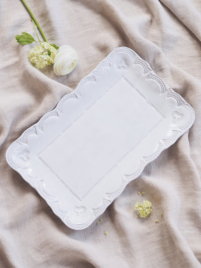 Incanto White Lace Platter - The Cross Decor & Design