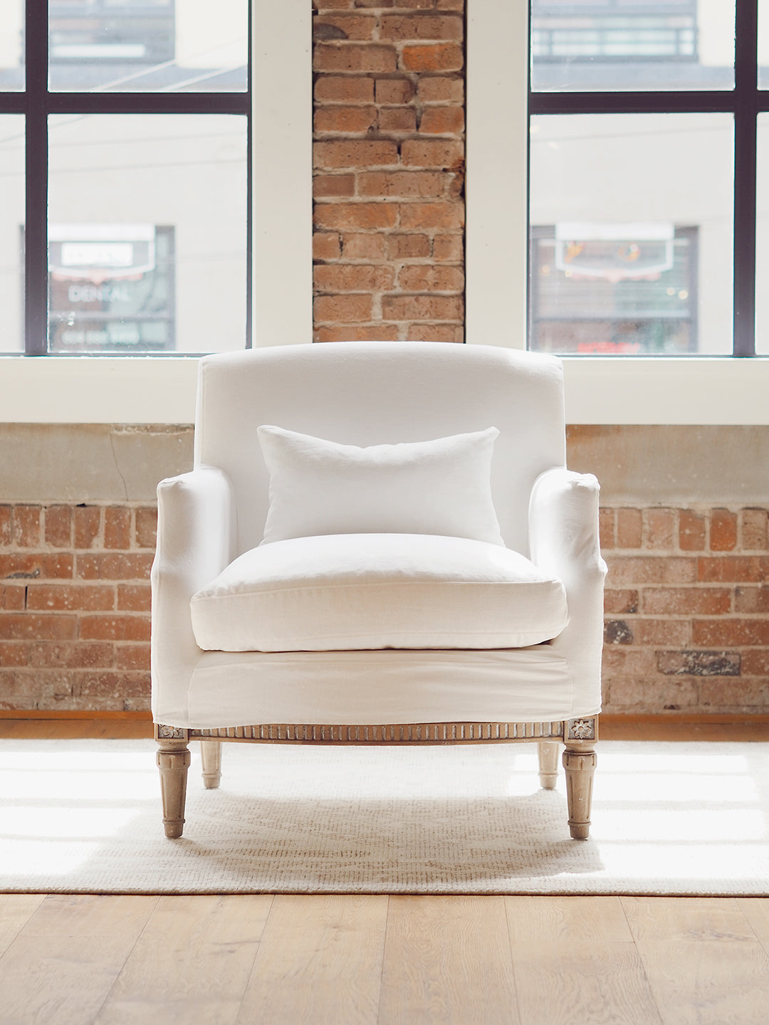 Louis Cannes Bergere Whispy White Chair - The Cross Decor & Design