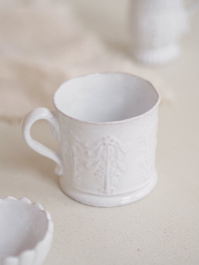 Colbert Embossed Coffee Cup | Medium - The Cross Decor & Design