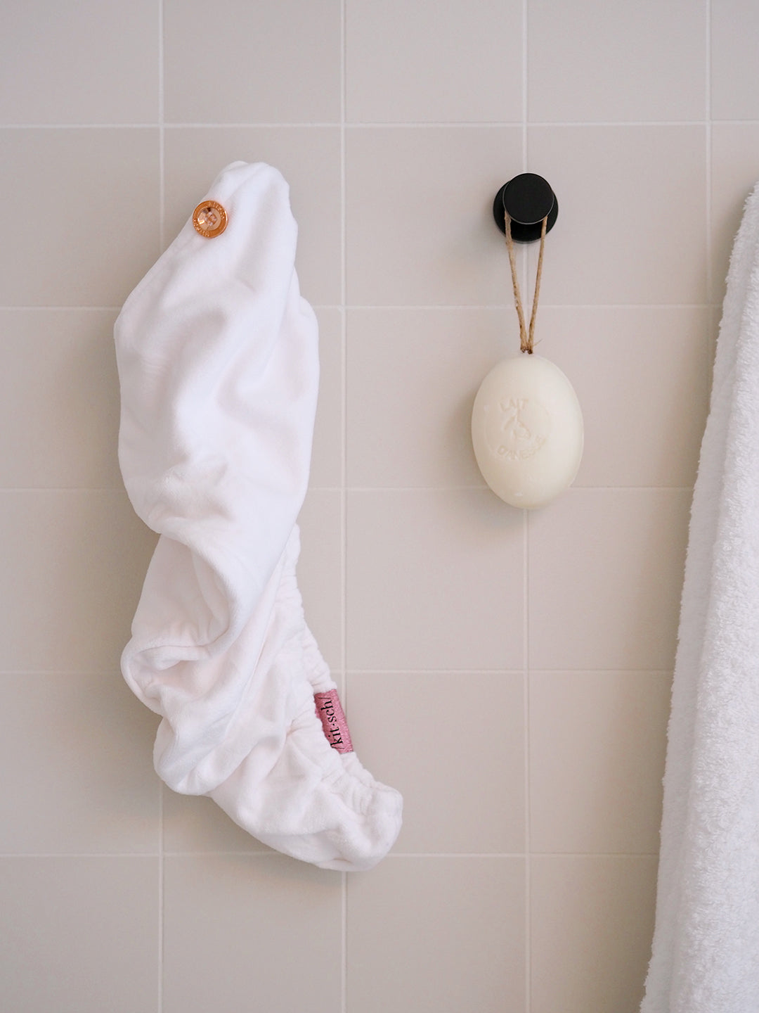 White Microfiber Hair Towel - The Cross Decor & Design