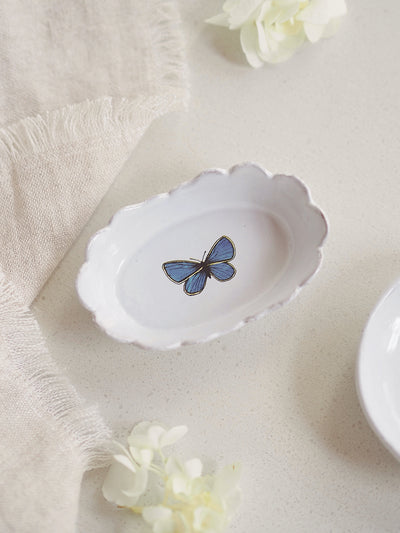 Dark Blue Butterfly John Derian Dish - The Cross Decor & Design
