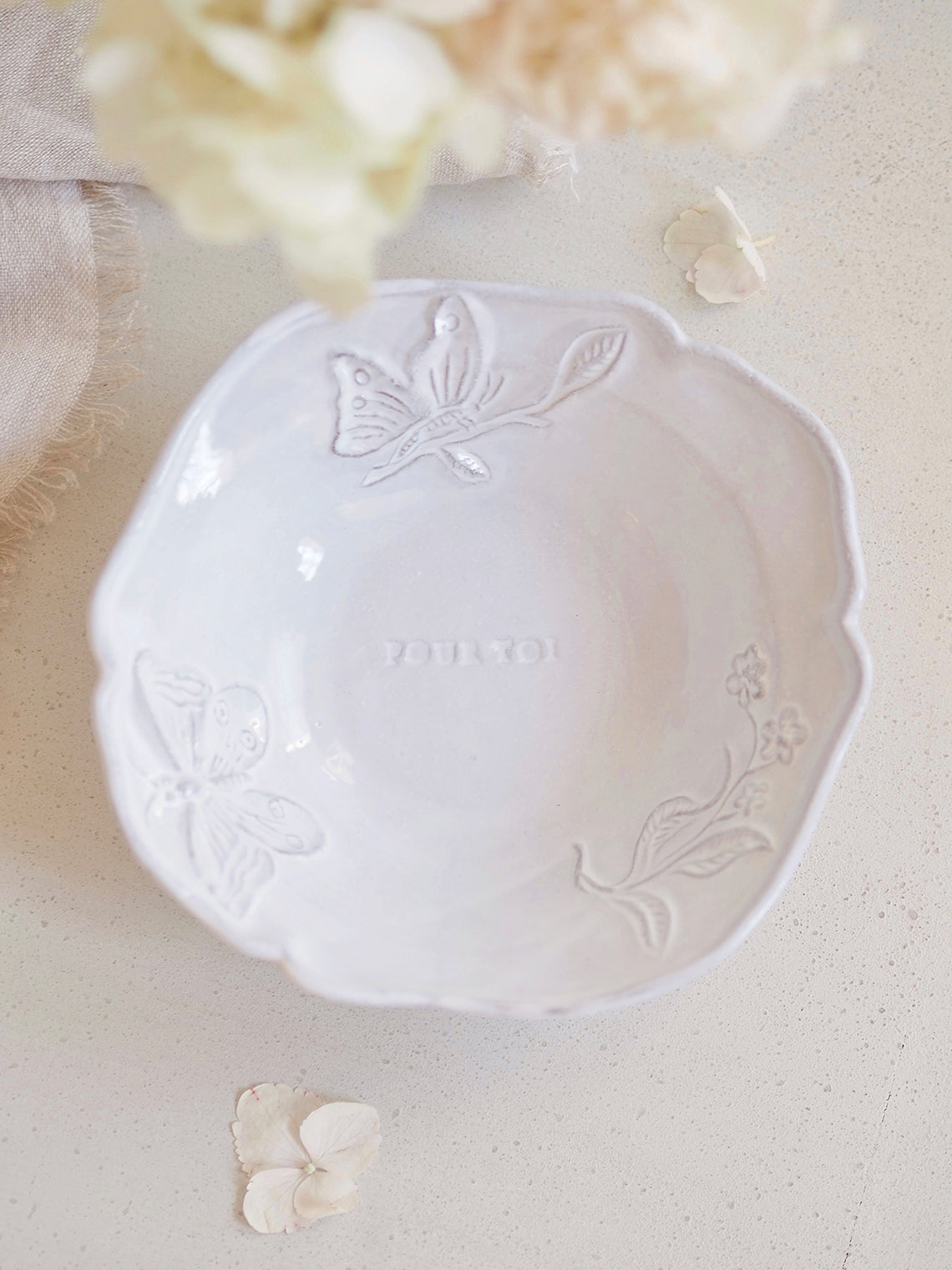 Fleurs Soup Plate | Small - The Cross Decor & Design