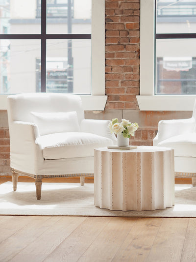 Louis Cannes Bergere Whispy White Chair - The Cross Decor & Design