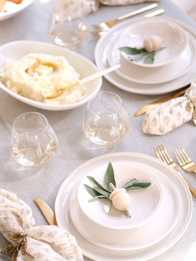 Milla Dishware | White - The Cross Decor & Design
