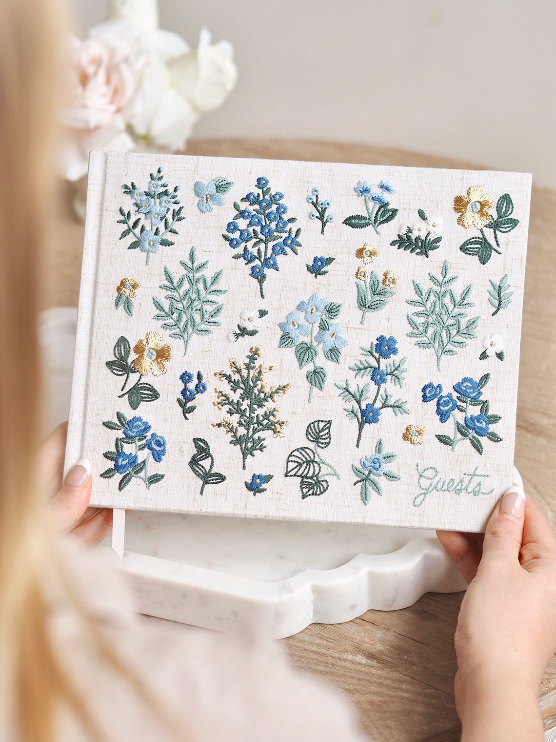 Wildwood Embroidered Guest Book