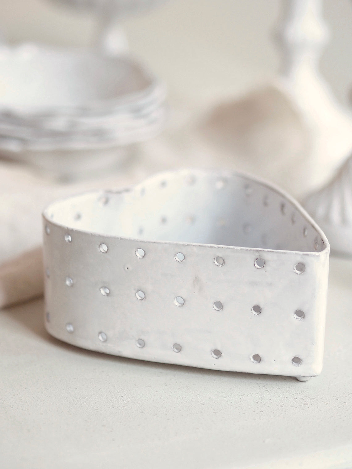 Heart Dish with Holes - The Cross Decor & Design