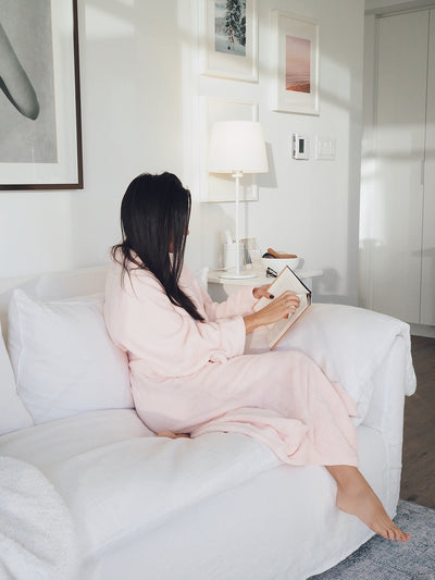 Solace Rose Pink Fleece Robe - The Cross Decor & Design