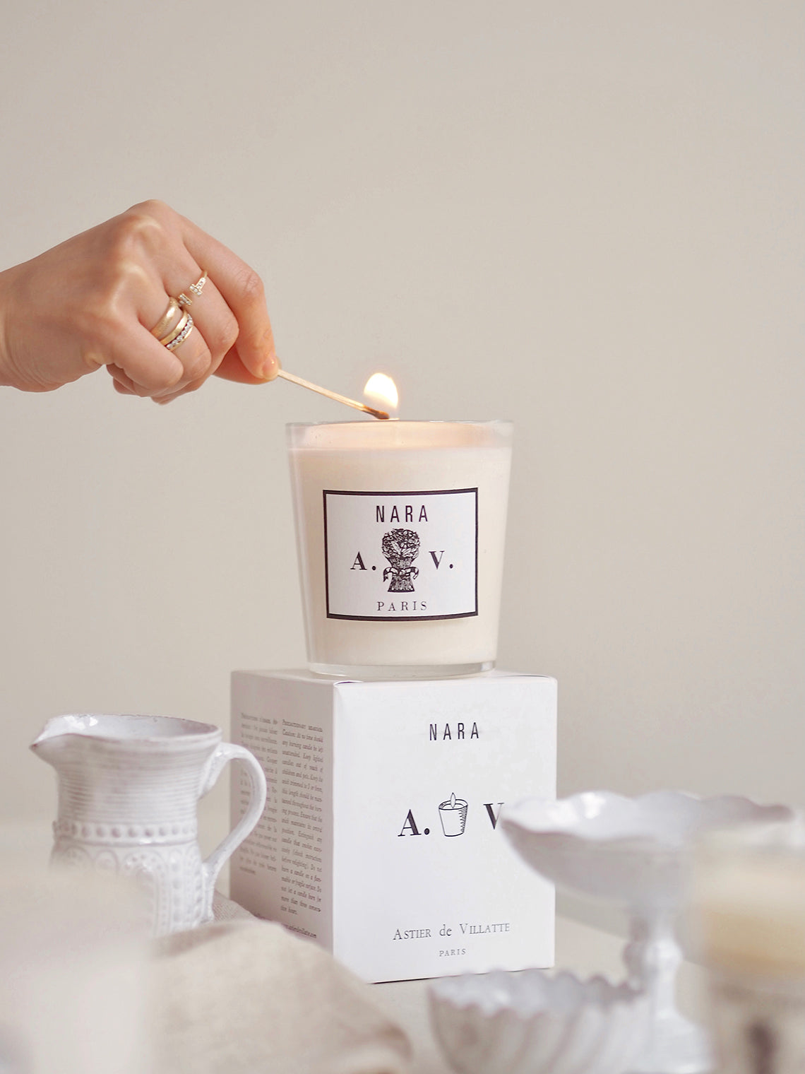 Astier de Villatte | Nara Candle | The Cross Decor & Design