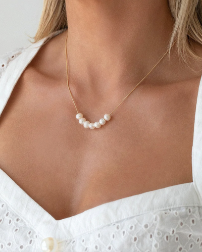 Mini Mer Pearl Necklace - The Cross Decor & Design