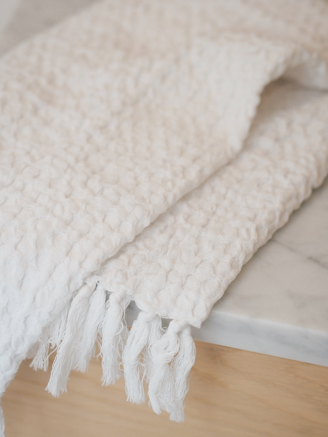 White Waffle Hand Towel - The Cross Decor & Design
