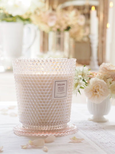 Rose Otto 5 Wick Hearth Candle - The Cross Decor & Design