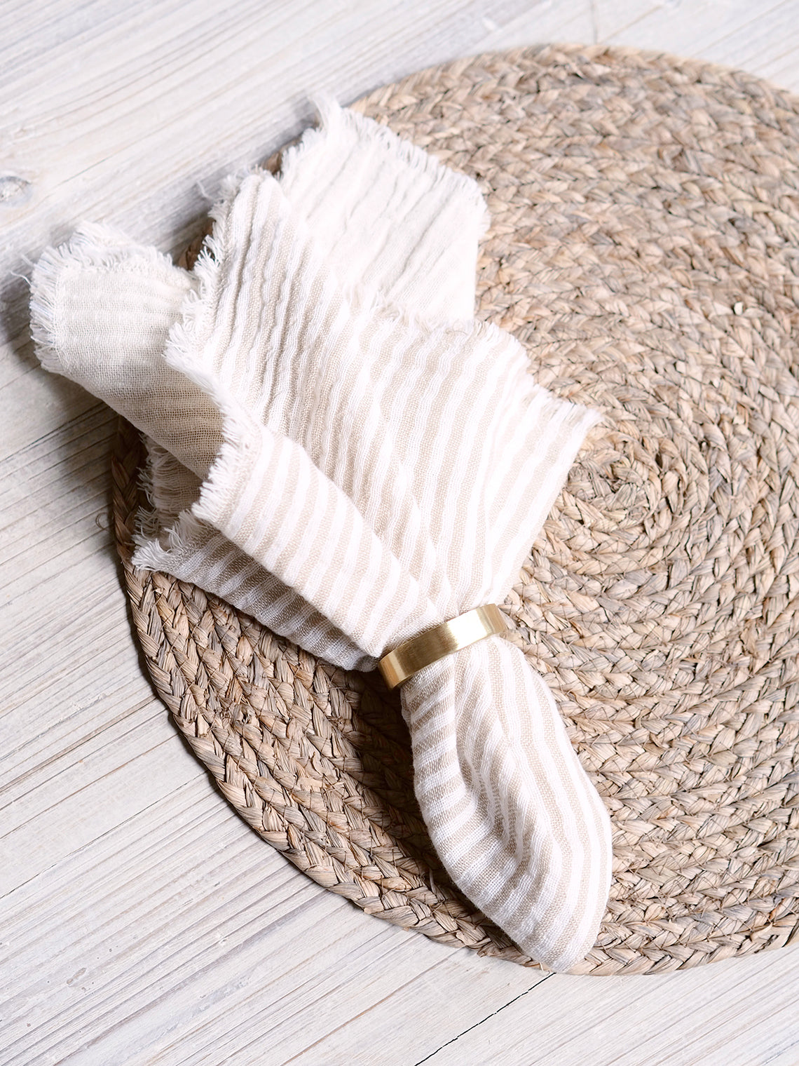 Healdsburg Natural Napkin - The Cross Decor & Design