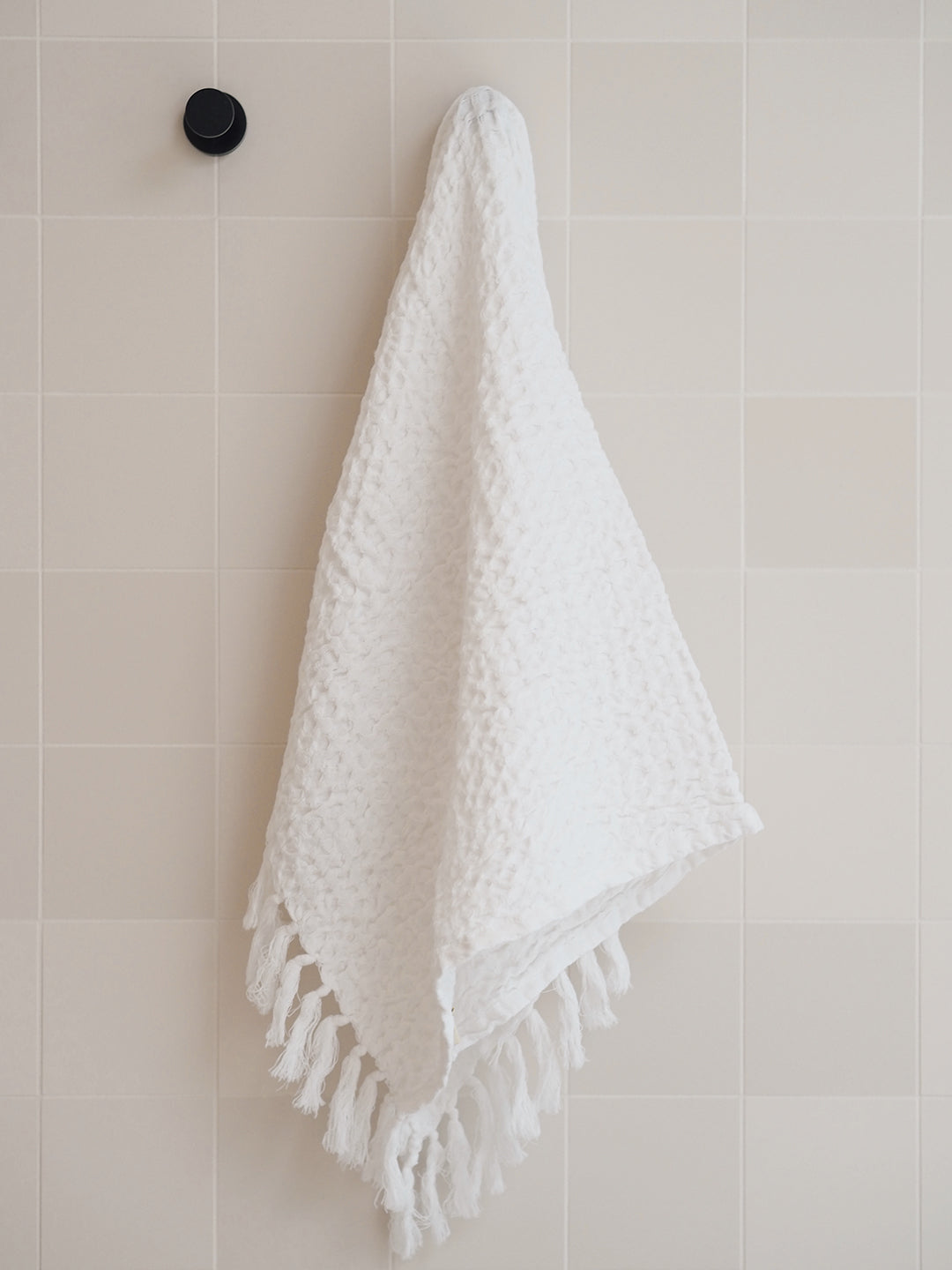 White Waffle Hand Towel - The Cross Decor & Design