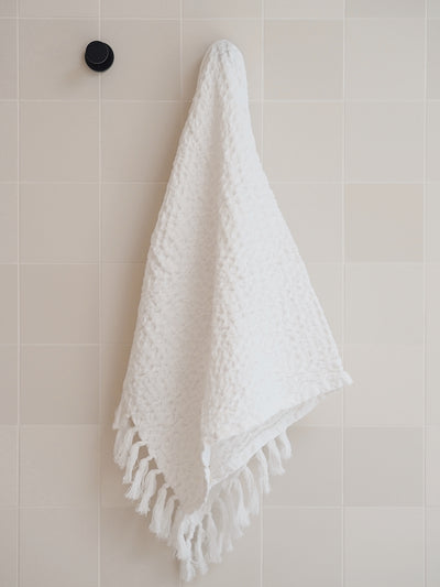 White Waffle Hand Towel - The Cross Decor & Design