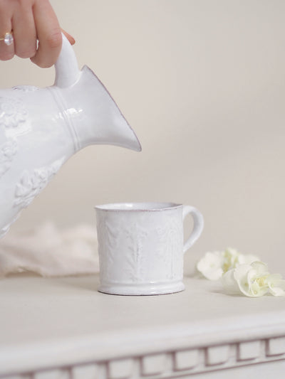 Colbert Embossed Coffee Cup | Medium - The Cross Decor & Design