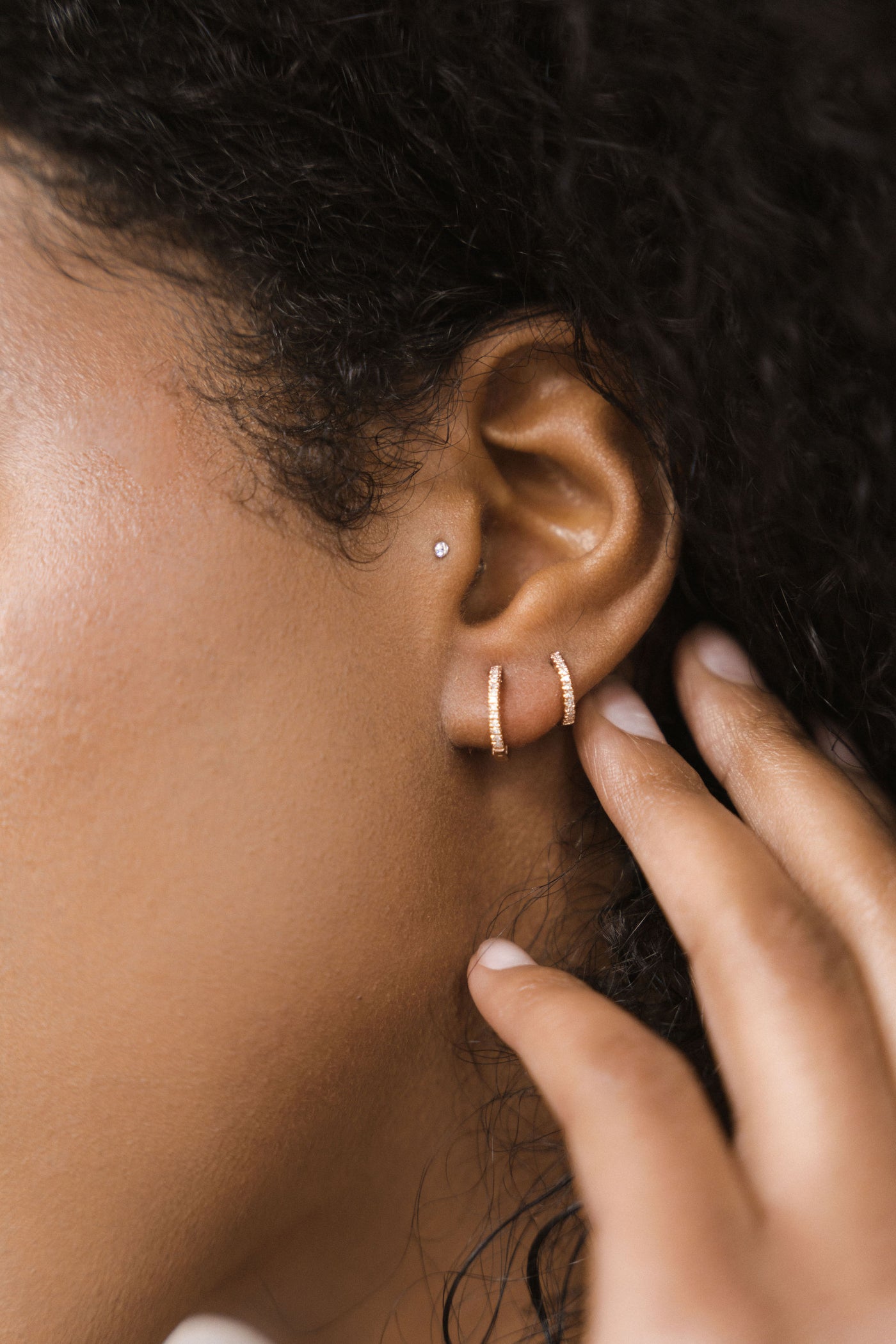 Diamond Mia Earrings | 14K Gold - The Cross Decor & Design