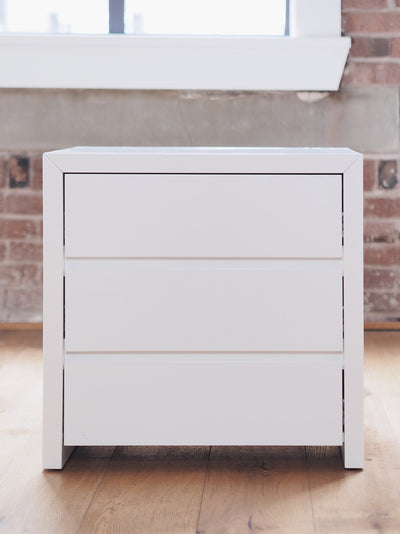 Posy White 3 Drawer Nightstand - The Cross Decor & Design