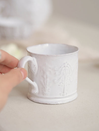 Colbert Embossed Coffee Cup | Medium - The Cross Decor & Design