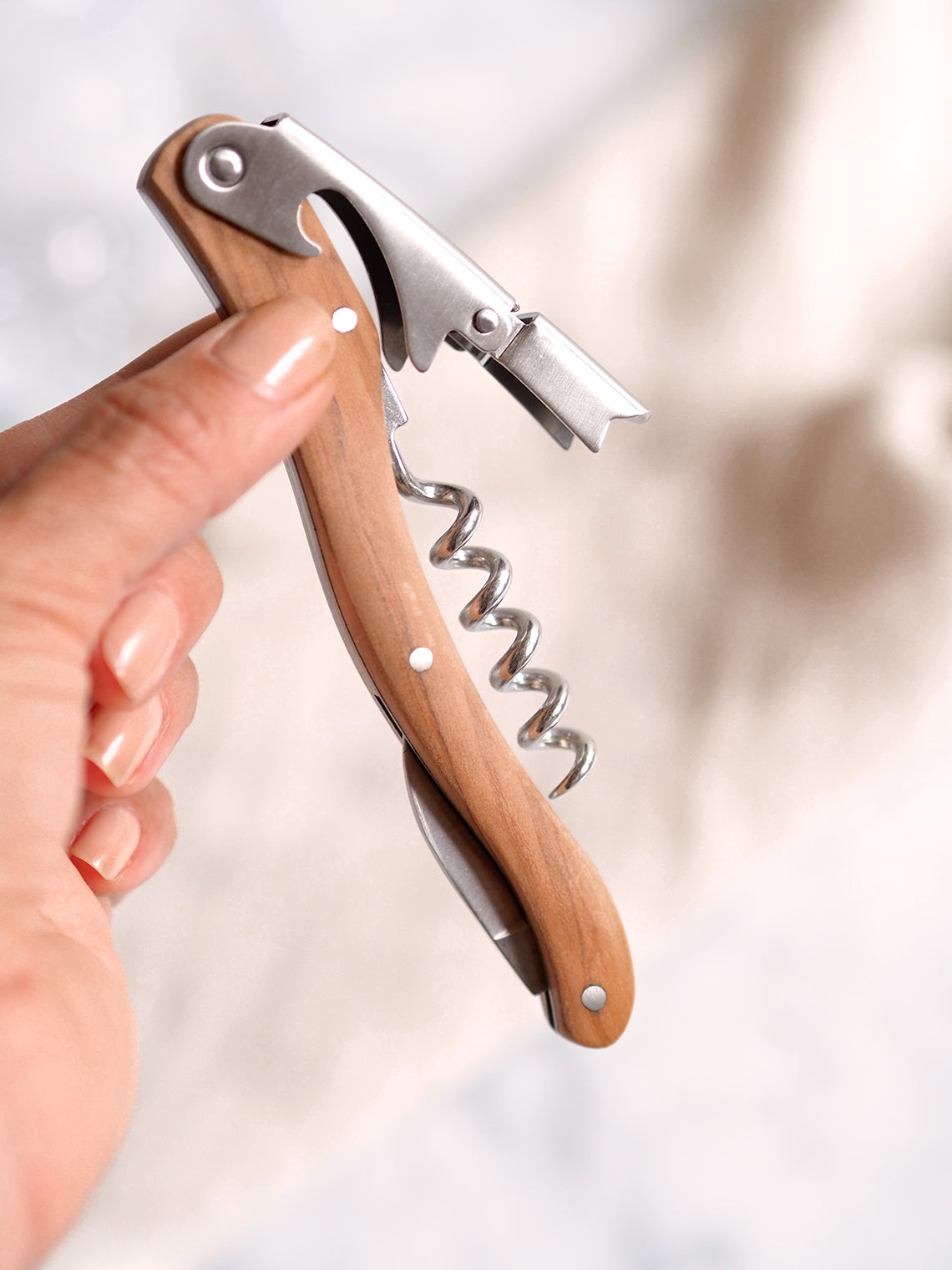 Olivewood Corkscrew - The Cross Decor & Design