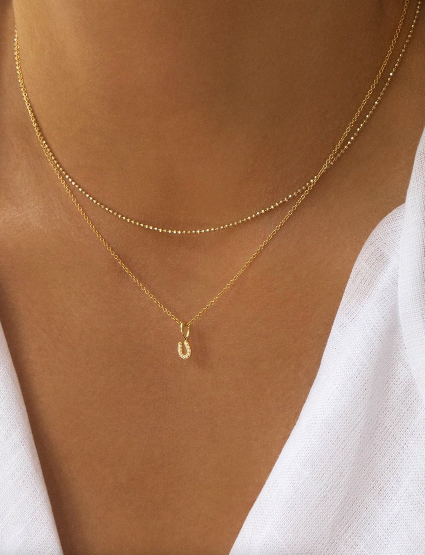 Tiny Horseshoe Necklace - The Cross Decor & Design
