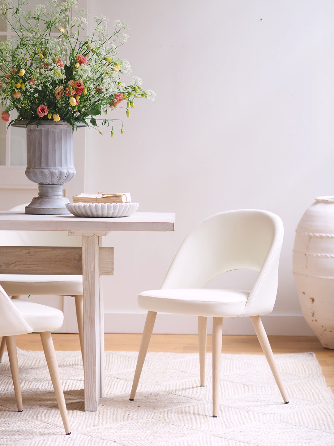 Giselle Ivory Dining Chair - The Cross Decor & Design