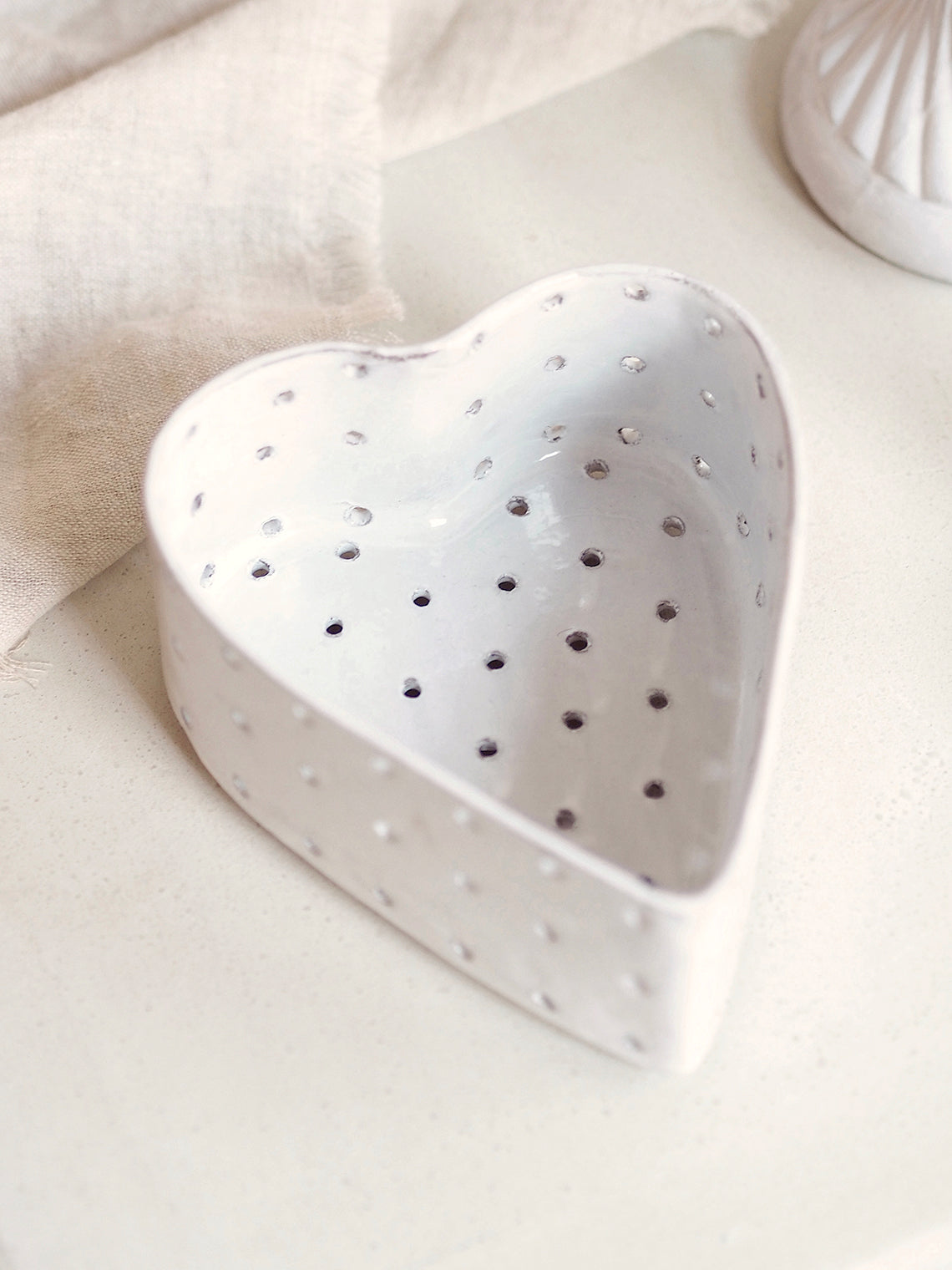 Heart Dish with Holes - The Cross Decor & Design