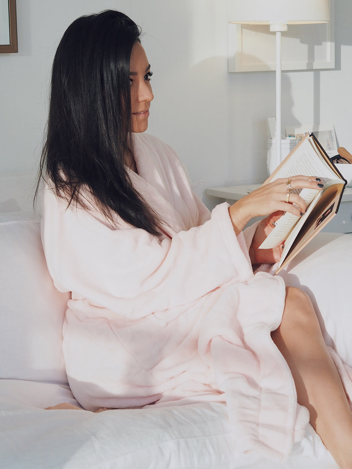 Solace Rose Pink Fleece Robe - The Cross Decor & Design