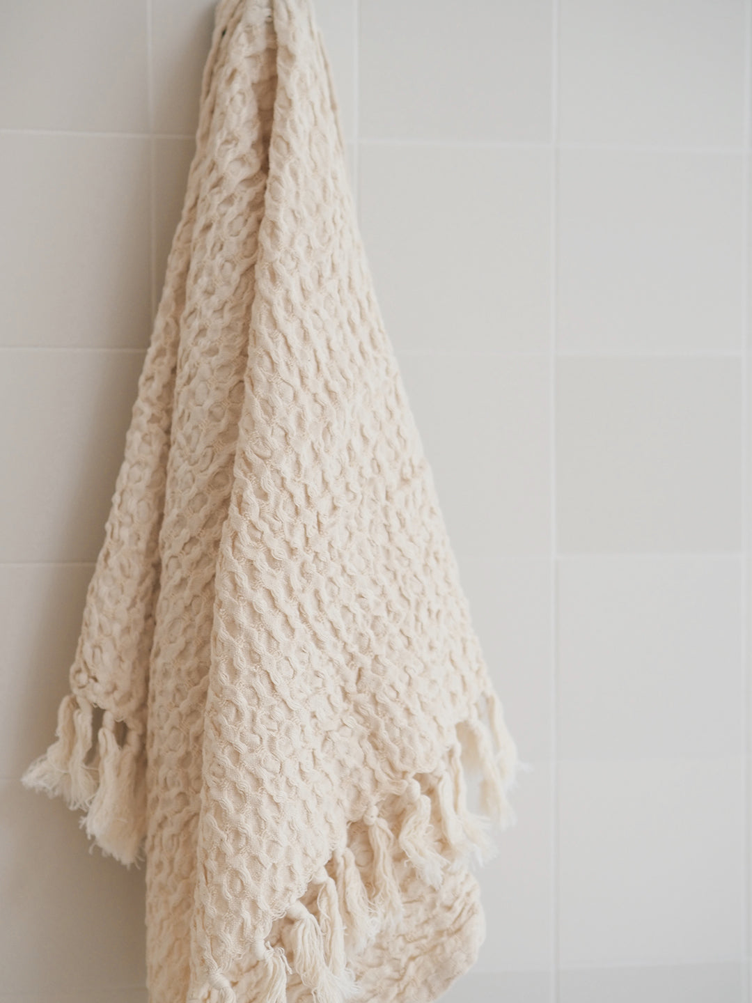Natural Waffle Hand Towel - The Cross Decor & Design