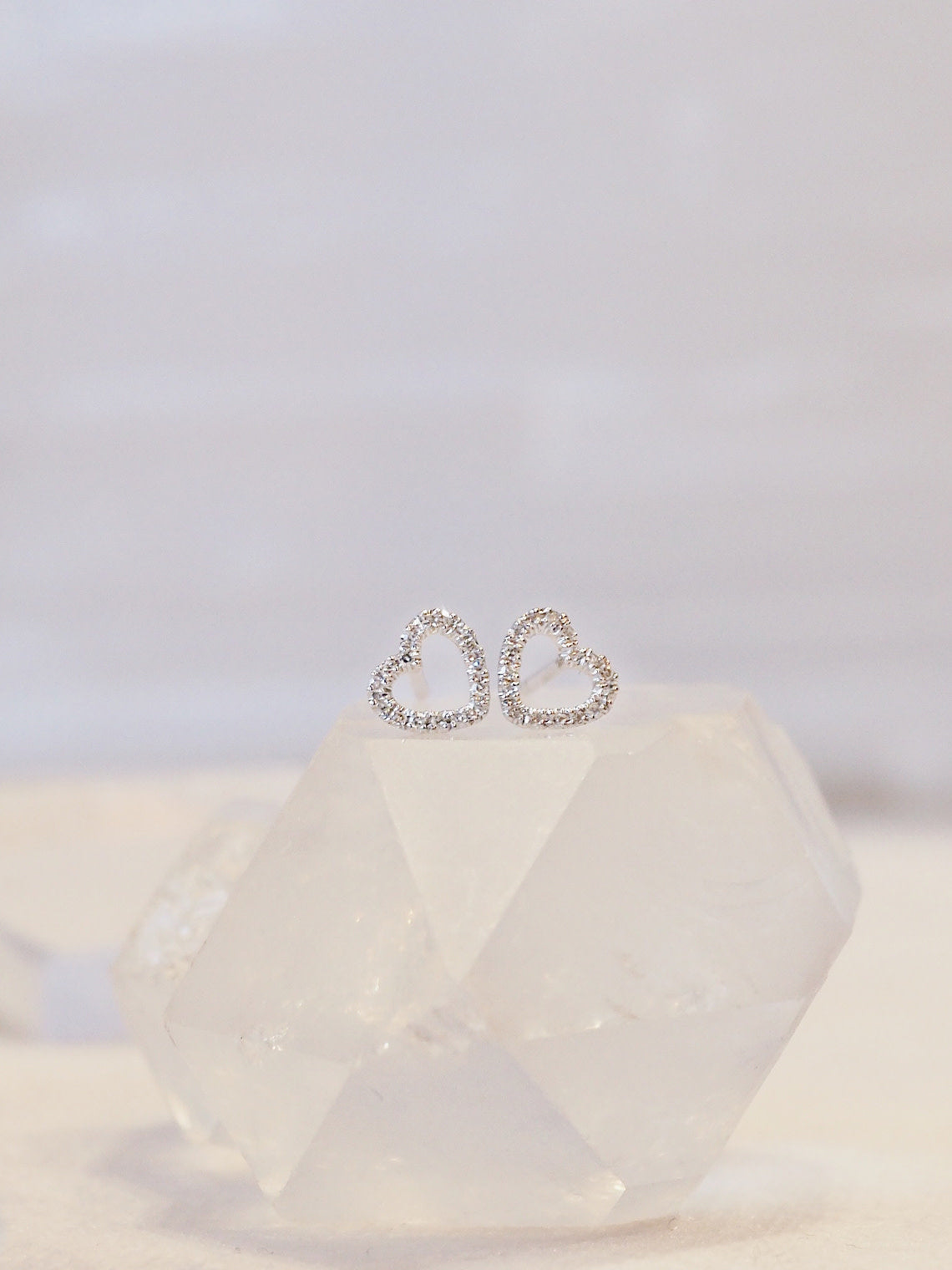 Diamond Cherish Earrings | 14K Gold - The Cross Decor & Design