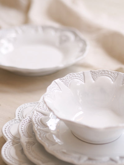 Incanto Lace Dishware Collection - The Cross Decor & Design