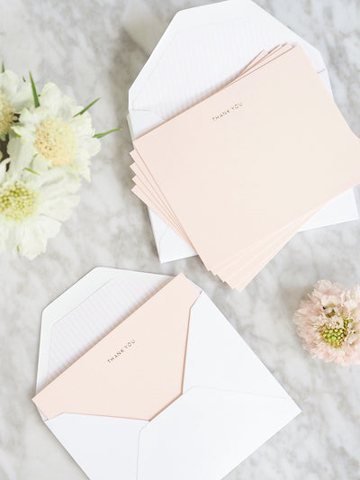 Pale Pink Thank You Note Set - The Cross Decor & Design