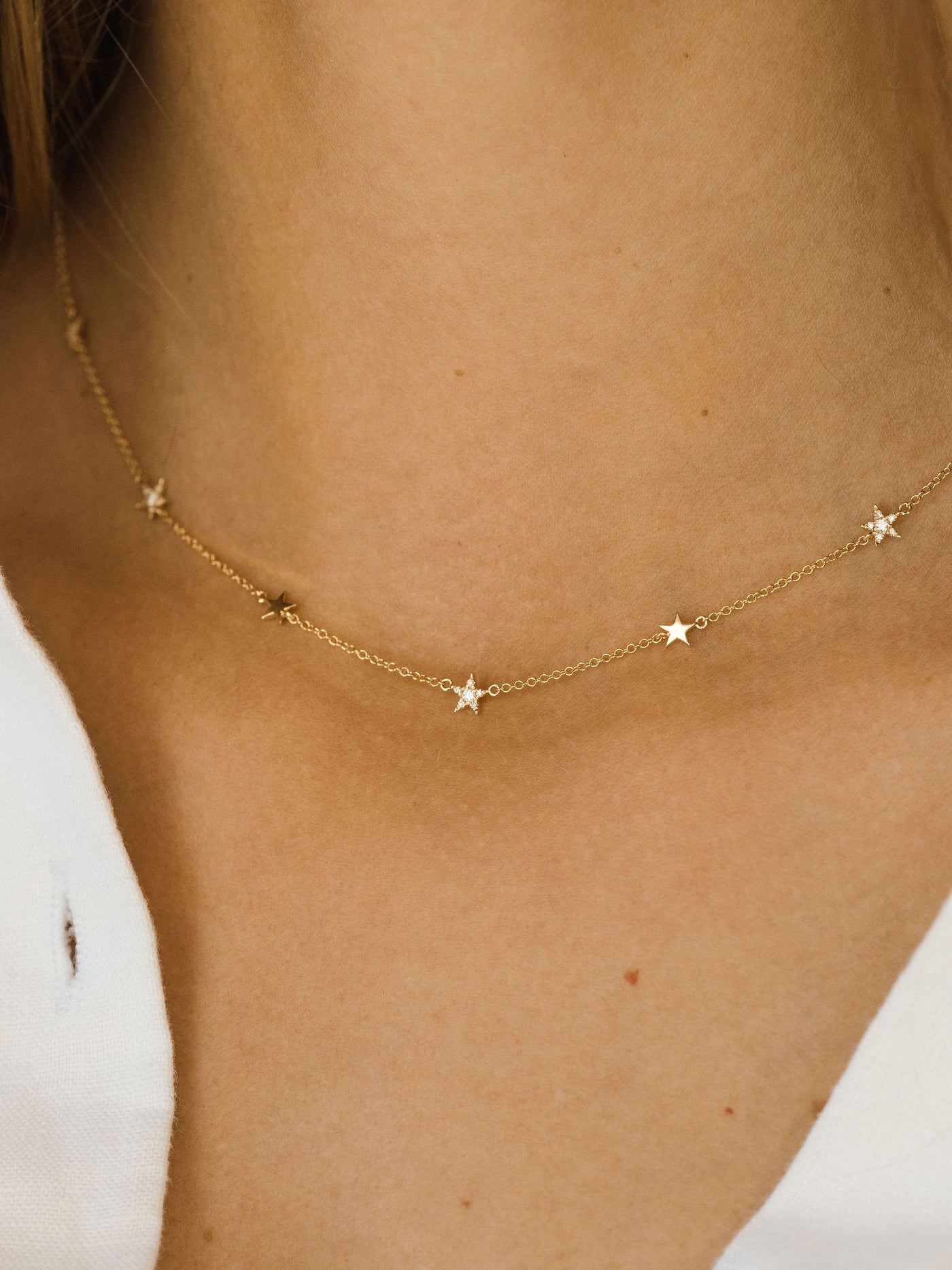 Shooting Star Necklace | 14K Gold - The Cross Decor & Design