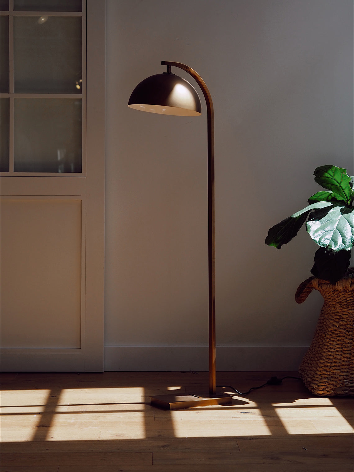 Otis Brass Floor Lamp - The Cross Decor & Design